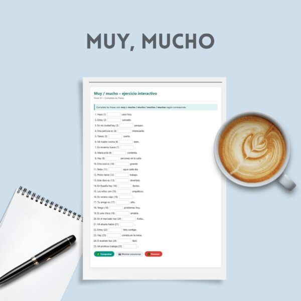 Muy, mucho [A1]
