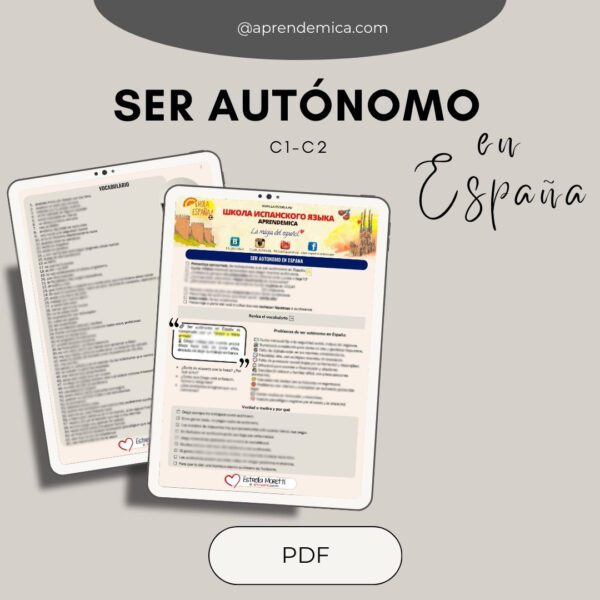 Ser autónomo [C1-C2]