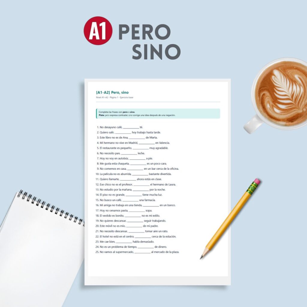 разница pero sino ошибки в испанском грамматика A1 A2 pdf